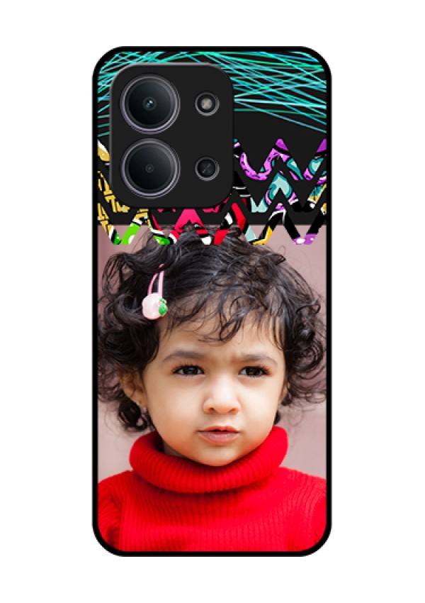 Xiaomi Redmi 15C 5G Custom Glass Phone Case - Neon Abstract Design