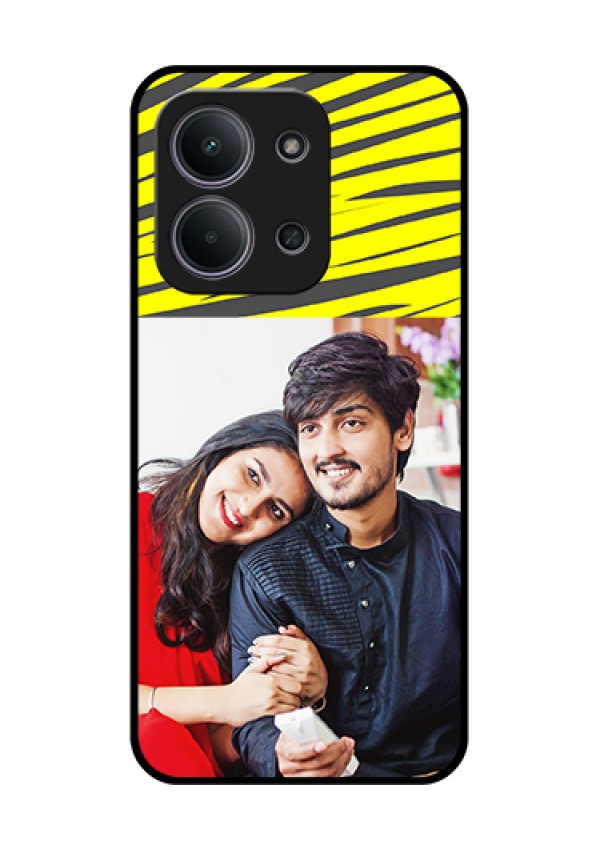 Xiaomi Redmi 15C 5G Custom Glass Phone Case - Yellow Abstract Design