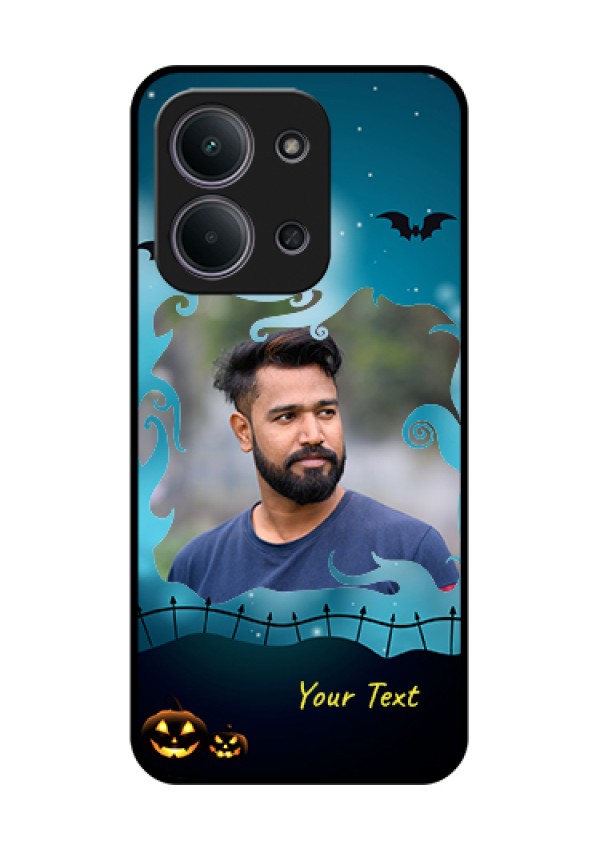 Xiaomi Redmi 15C 5G Custom Glass Phone Case - Halloween Frame Design