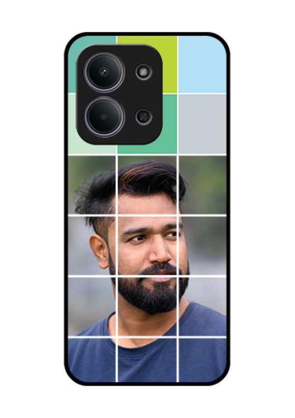 Xiaomi Redmi 15C 5G Custom Glass Phone Case - With White Box Pattern