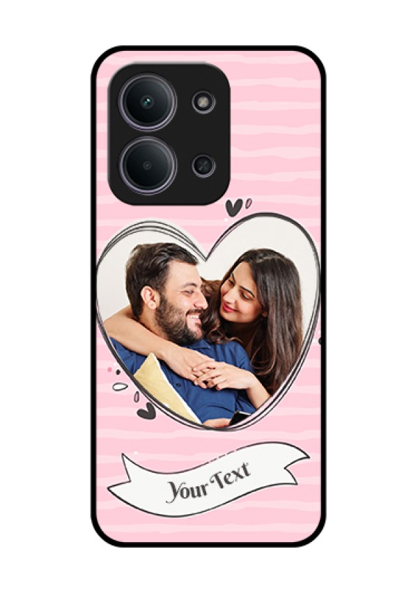 Xiaomi Redmi 15C 5G Custom Glass Phone Case - Vintage Heart Design