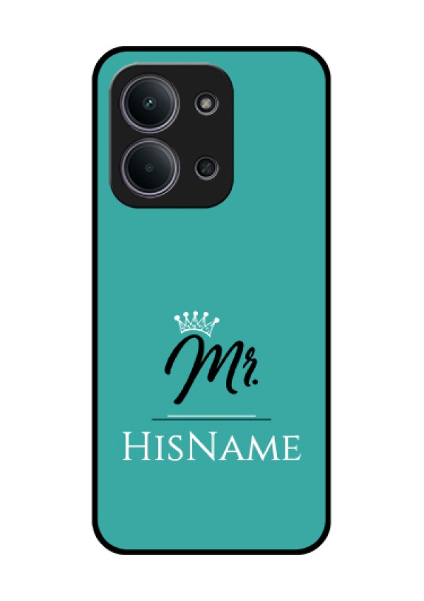 Xiaomi Redmi 15C 5G Custom Glass Phone Case - Mr With Name Design