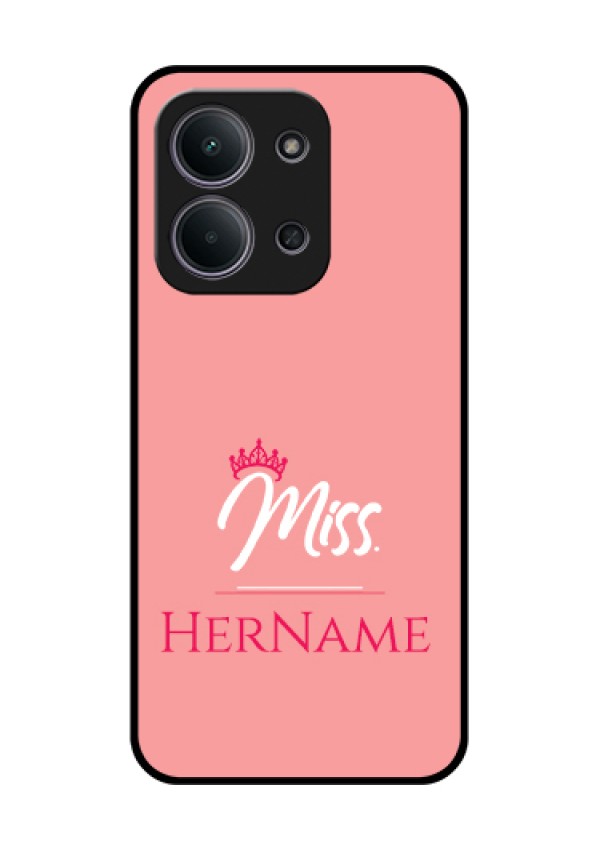 Xiaomi Redmi 15C 5G Custom Glass Phone Case - Mrs With Name Design