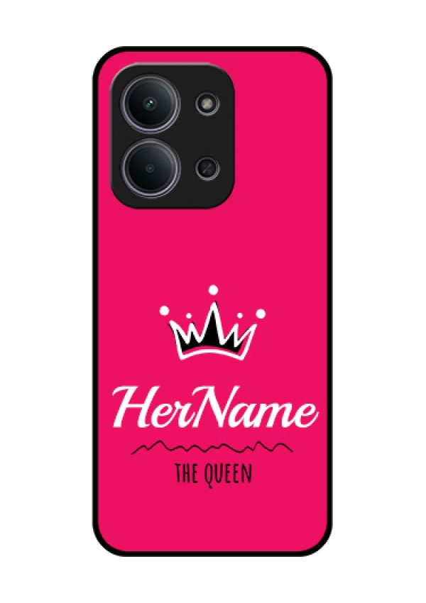 Xiaomi Redmi 15C 5G Custom Glass Phone Case - Queen With Name Design