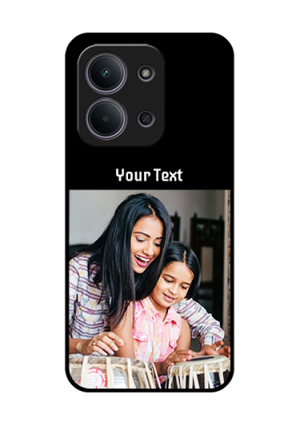 Xiaomi Redmi 15C 5G Custom Glass Phone Case - Photo With Name Design