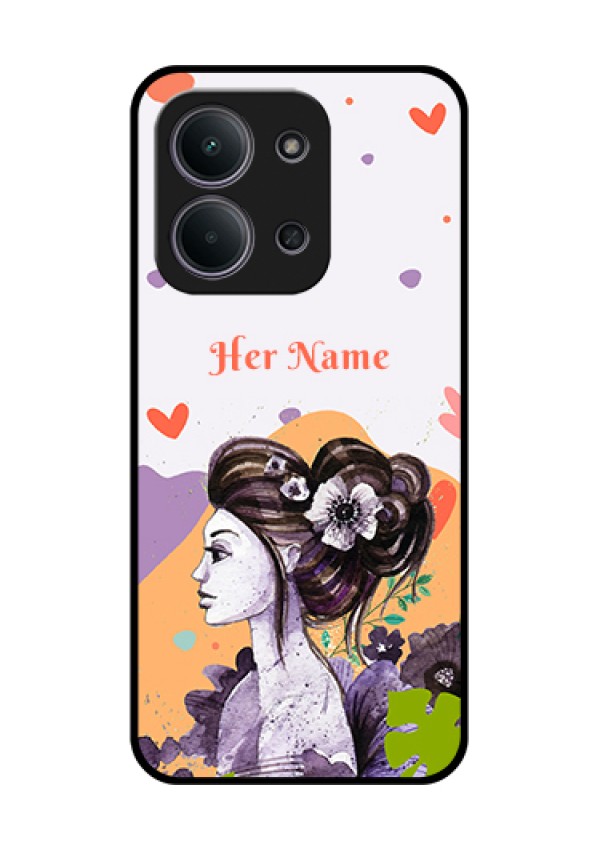 Xiaomi Redmi 15C 5G Custom Glass Phone Case - Woman And Nature Design