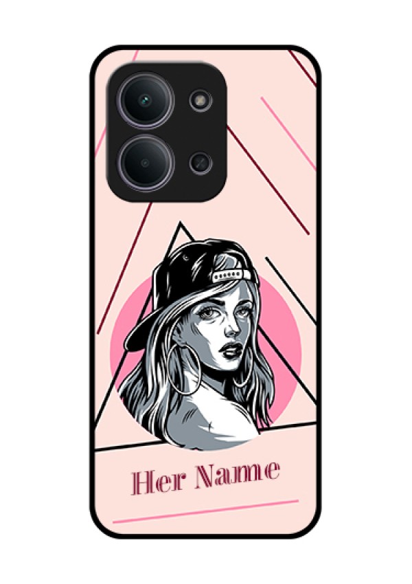 Xiaomi Redmi 15C 5G Custom Glass Phone Case - Rockstar Girl Design
