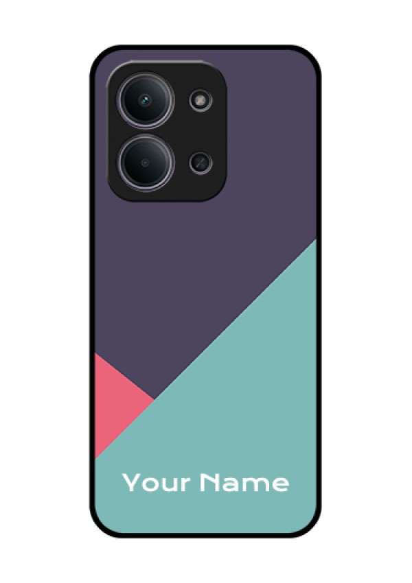 Xiaomi Redmi 15C 5G Custom Glass Phone Case - Tri Color Abstract Design