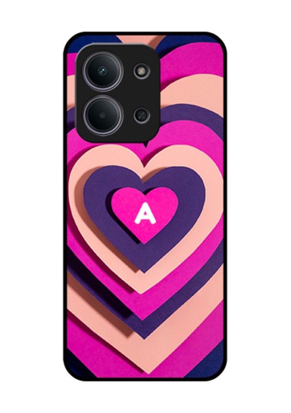 Xiaomi Redmi 15C 5G Custom Glass Phone Case - Cute Heart Pattern Design