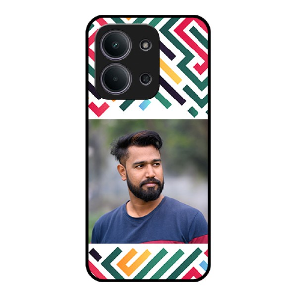 Xiaomi Redmi 15C 5G Custom Glass Phone Case - Colorful Maze Pattern Design Xiaomi Redmi 15C 5G Custom Glass Phone Case - Colorful Maze Pattern Design