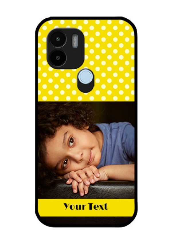 Xiaomi Redmi A2 Plus Custom Glass Phone Case - Bright Yellow Case Design