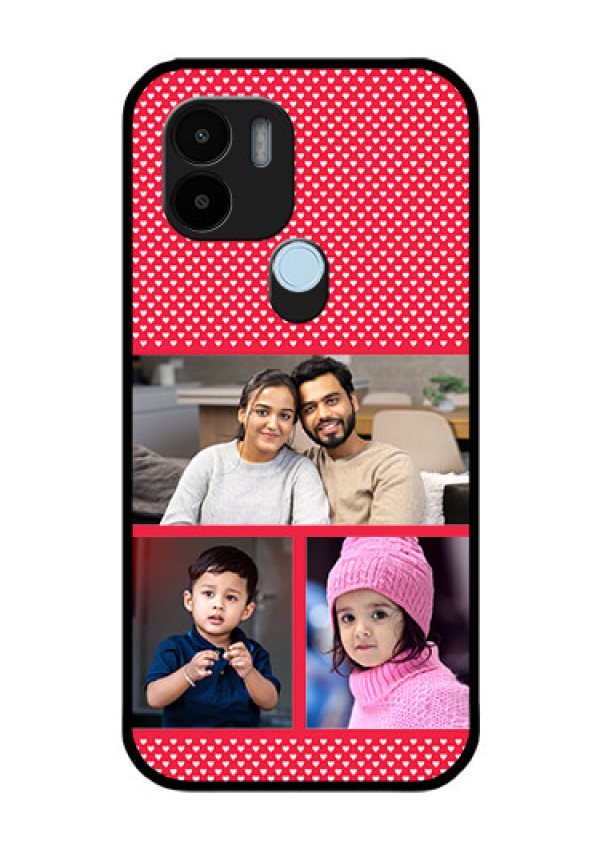Xiaomi Redmi A2 Plus Personalized Glass Phone Case - Bulk Pic Upload Design