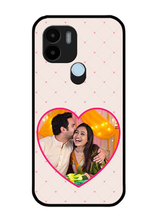 Xiaomi Redmi A2 Plus Custom Glass Mobile Case - Heart Shape Design