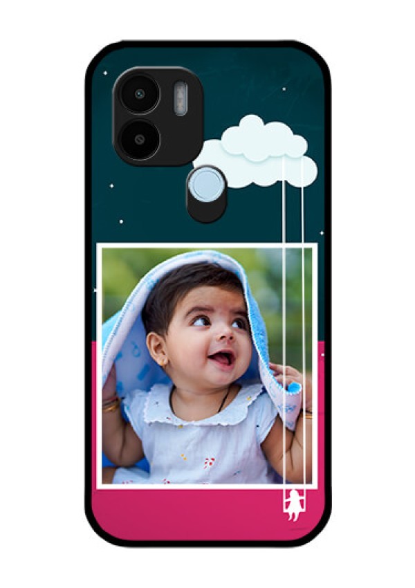 Xiaomi Redmi A2 Plus Custom Glass Phone Case - Cute Girl with Cloud Design