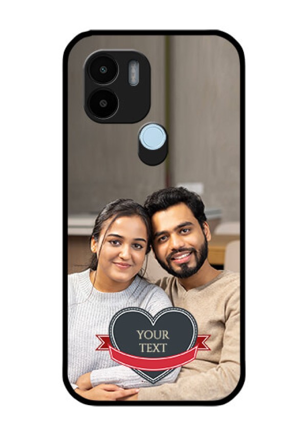 Xiaomi Redmi A2 Plus Custom Glass Phone Case - Just Married Couple Design