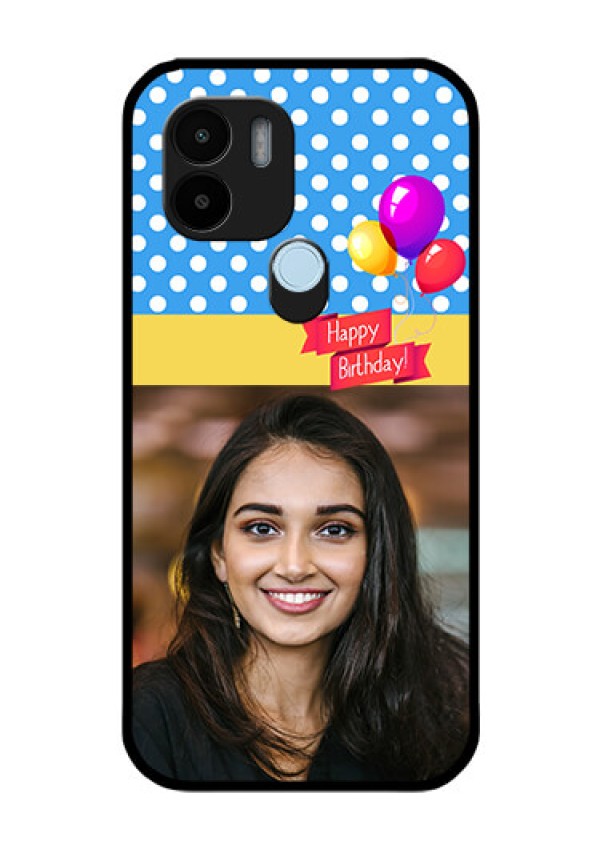 Xiaomi Redmi A2 Plus Custom Glass Mobile Case - Happy Birthday Design