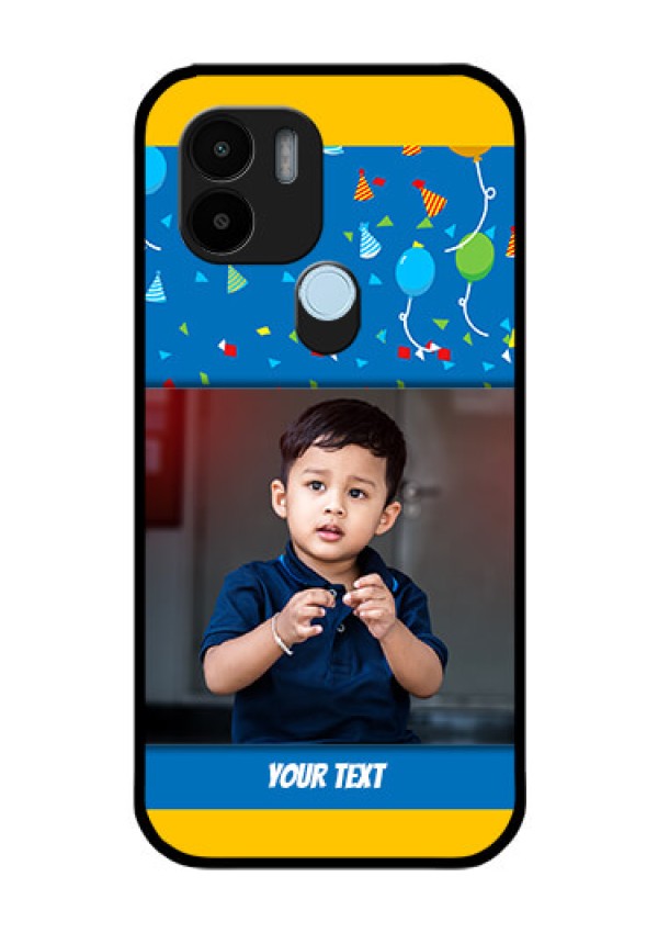 Xiaomi Redmi A2 Plus Custom Glass Mobile Case - Birthday Wishes Design