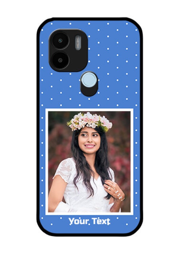 Xiaomi Redmi A2 Plus Photo Printing on Glass Case - Polka dots design