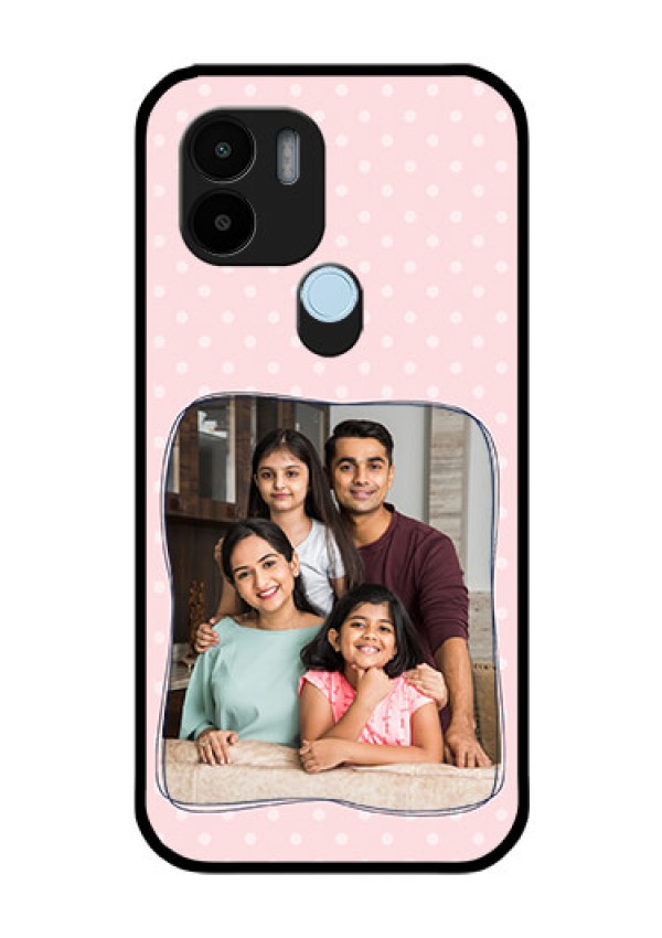 Xiaomi Redmi A2 Plus Custom Glass Phone Case - Family with Dots Design