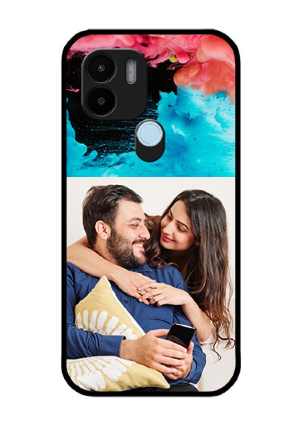 Xiaomi Redmi A2 Plus Custom Glass Mobile Case - Quote with Acrylic Painting Design
