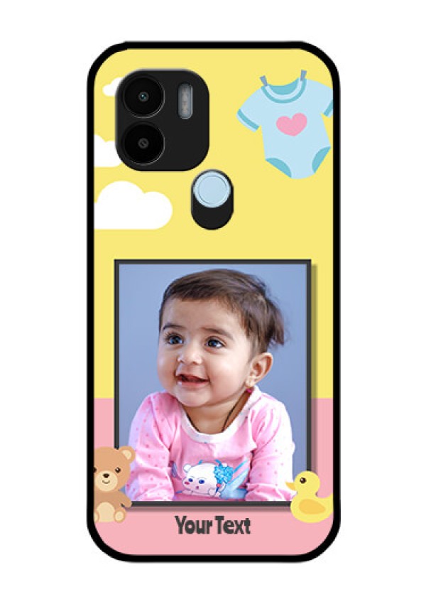Xiaomi Redmi A2 Plus Photo Printing on Glass Case - Kids 2 Color Design