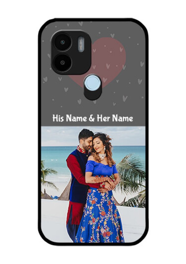 Xiaomi Redmi A2 Plus Custom Glass Mobile Case - Buy Love Design with Photo Online