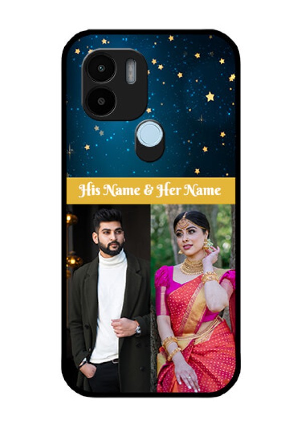 Xiaomi Redmi A2 Plus Custom Glass Phone Case - Galaxy Stars Backdrop Design