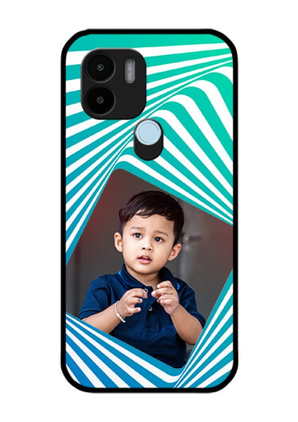 Xiaomi Redmi A2 Plus Personalized Glass Phone Case - Abstract Spiral Design