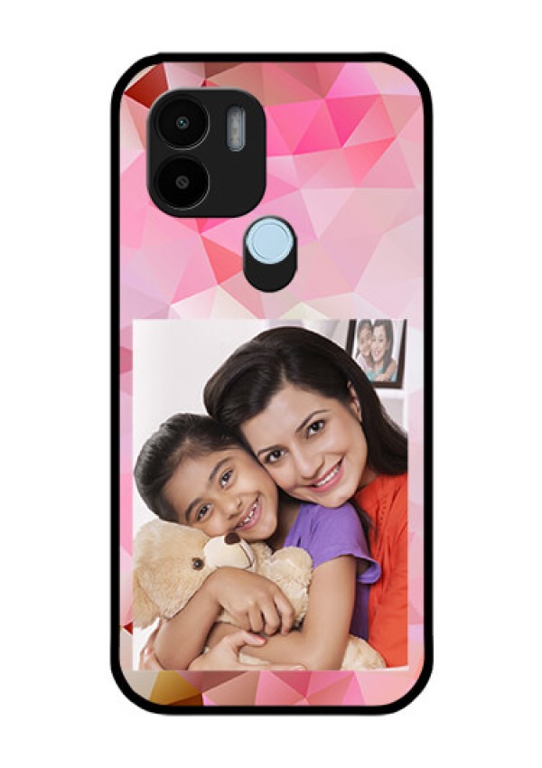 Xiaomi Redmi A2 Plus Photo Printing on Glass Case - Abstract Triangle Design