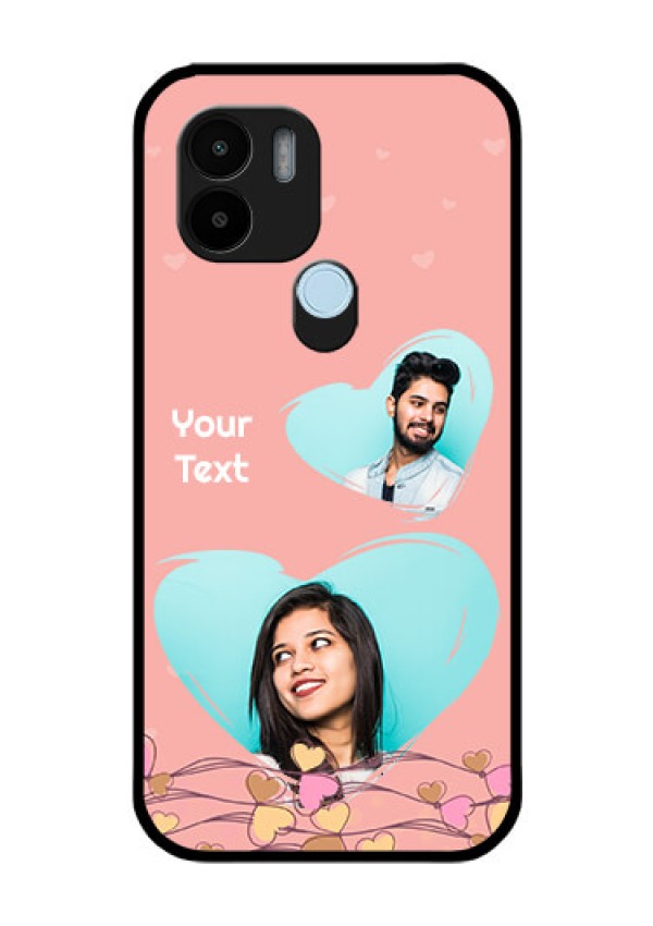 Xiaomi Redmi A2 Plus Custom Glass Mobile Case - Love Doodle Design
