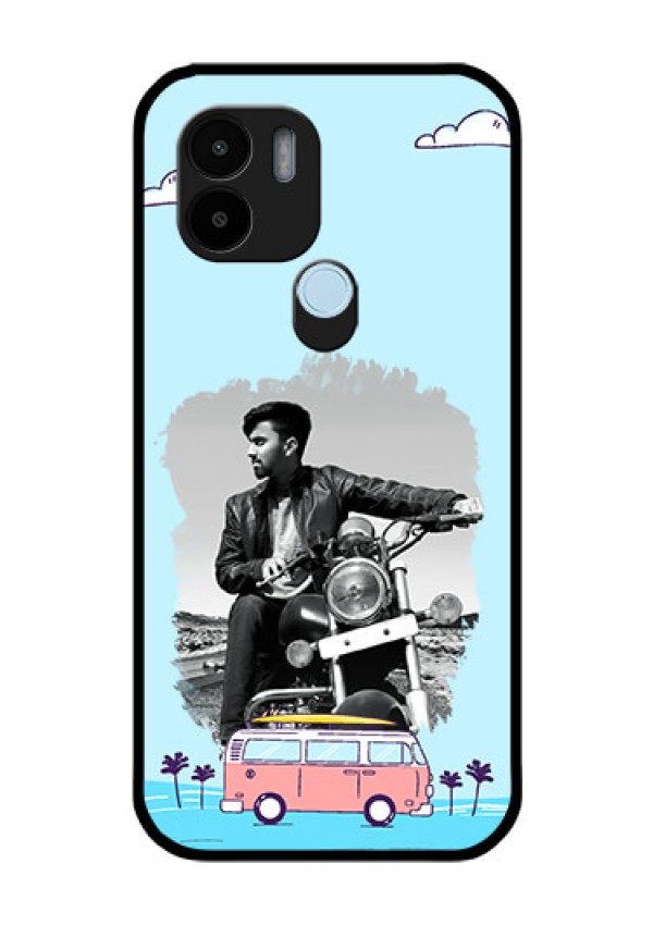Xiaomi Redmi A2 Plus Photo Printing on Glass Case - Travel & Adventure Design