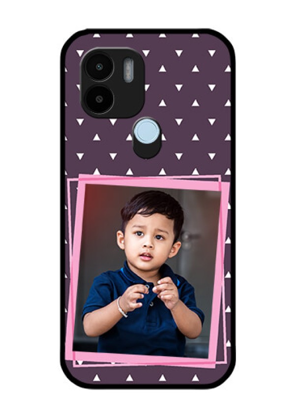Xiaomi Redmi A2 Plus Custom Glass Mobile Case - Triangle Pattern Dotted Design