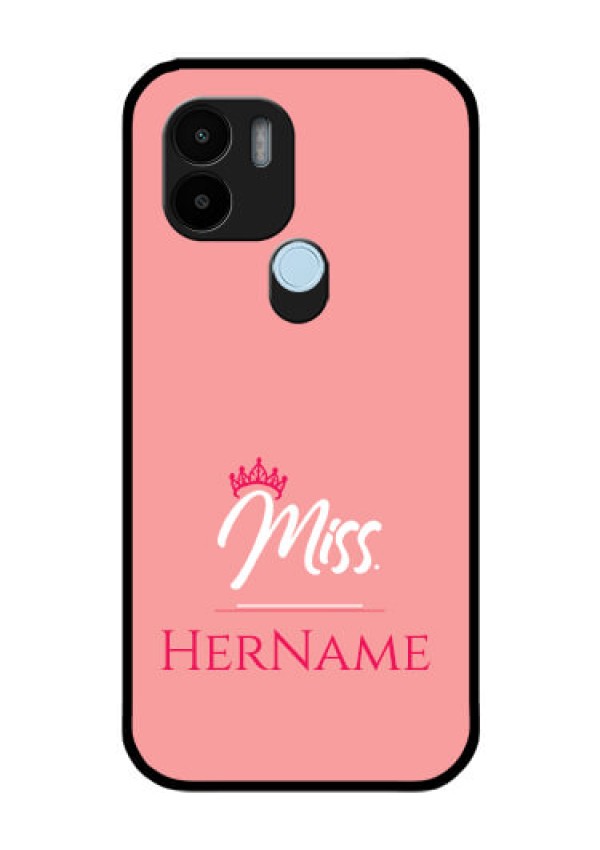 Xiaomi Redmi A2 Plus Custom Glass Phone Case Mrs with Name