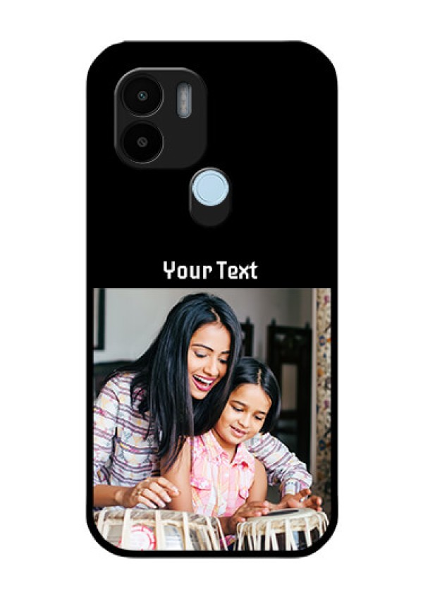 Xiaomi Redmi A2 Plus Photo with Name on Glass Phone Case
