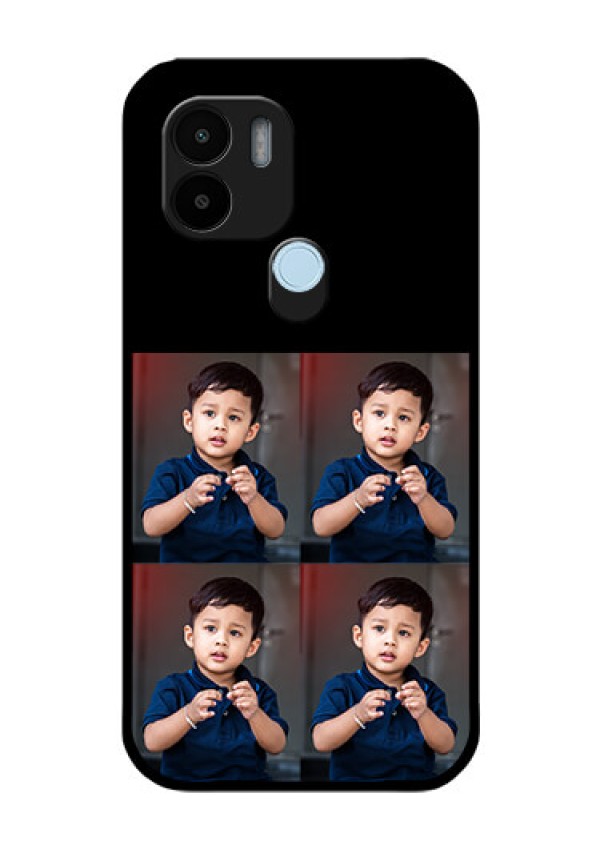 Xiaomi Redmi A2 Plus 4 Image Holder on Glass Mobile Cover