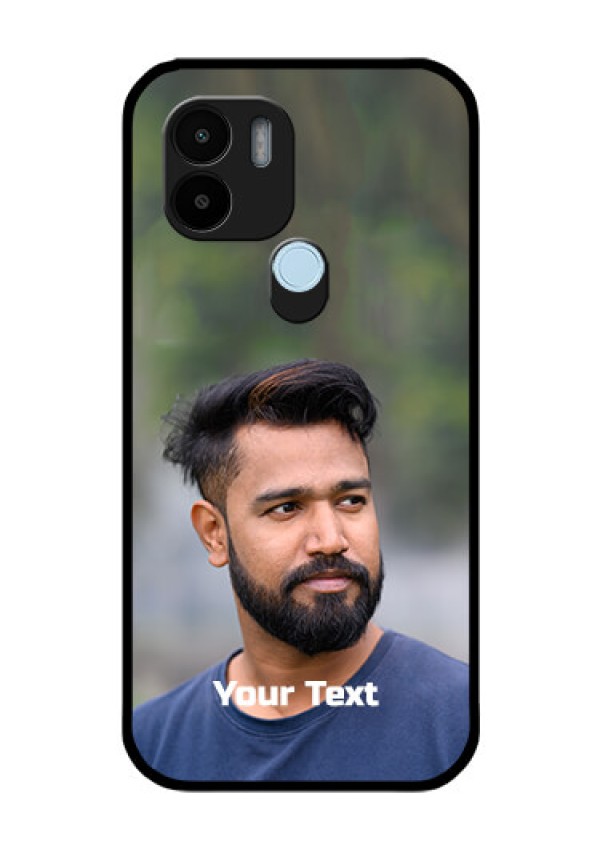 Xiaomi Redmi A2 Plus Glass Mobile Cover: Photo with Text