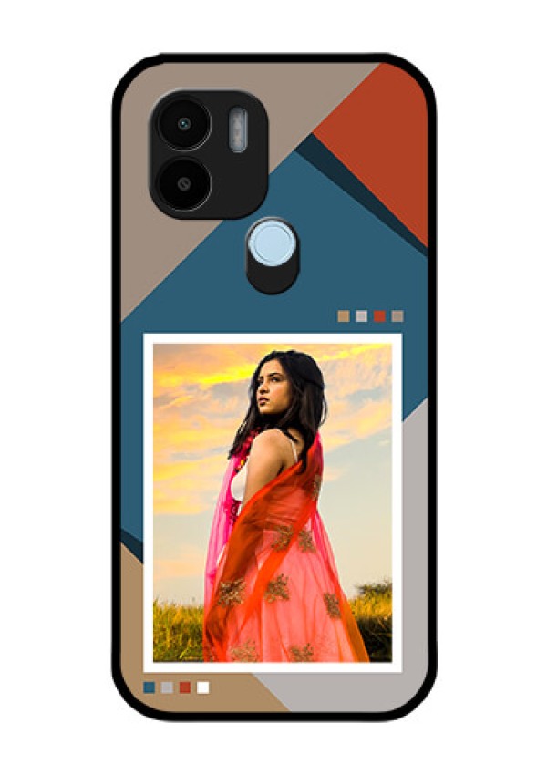 Xiaomi Redmi A2 Plus Personalized Glass Phone Case - Retro color pallet Design