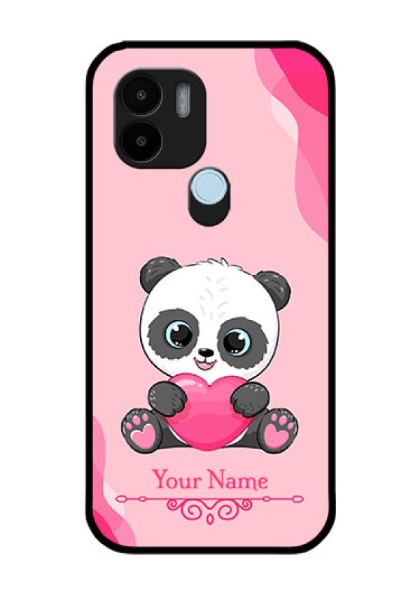 Xiaomi Redmi A2 Plus Custom Glass Mobile Case - Cute Panda Design