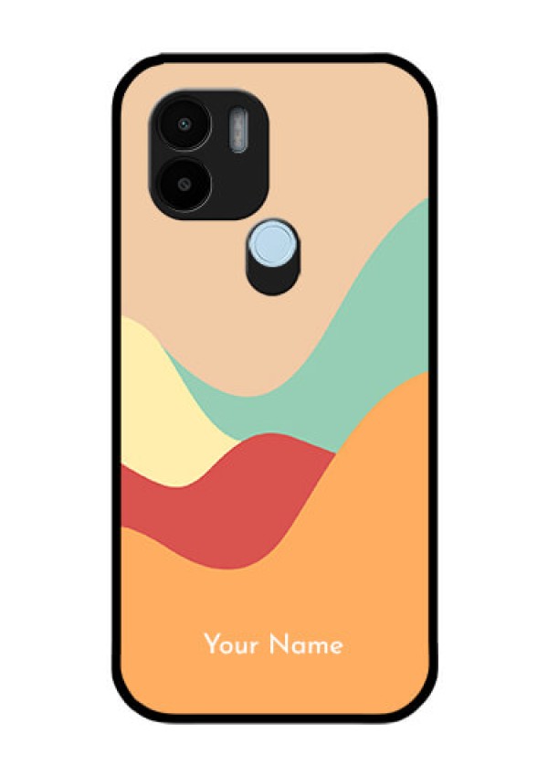 Xiaomi Redmi A2 Plus Personalized Glass Phone Case - Ocean Waves Multi-colour Design