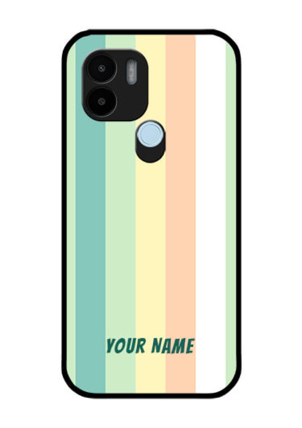 Xiaomi Redmi A2 Plus Photo Printing on Glass Case - Multi-colour Stripes Design