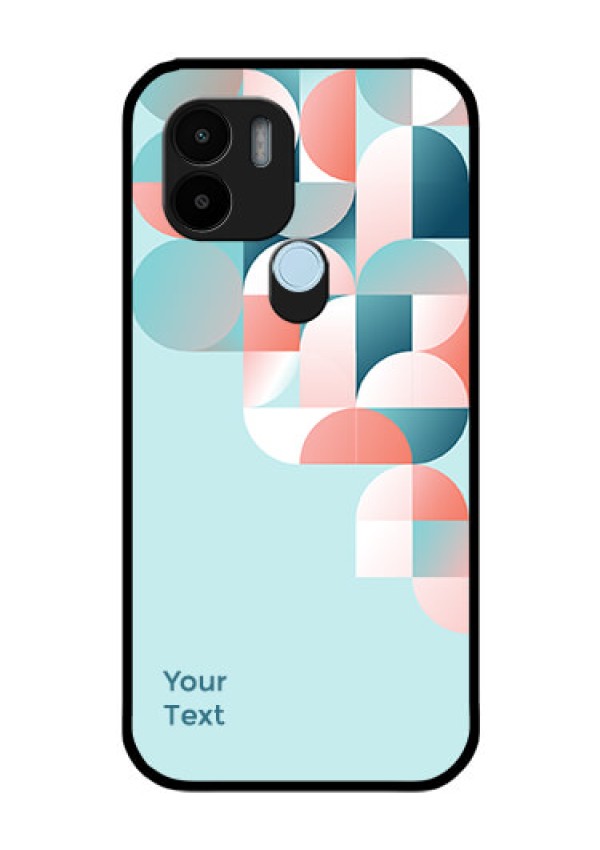 Xiaomi Redmi A2 Plus Custom Glass Phone Case - Stylish Semi-circle Pattern Design