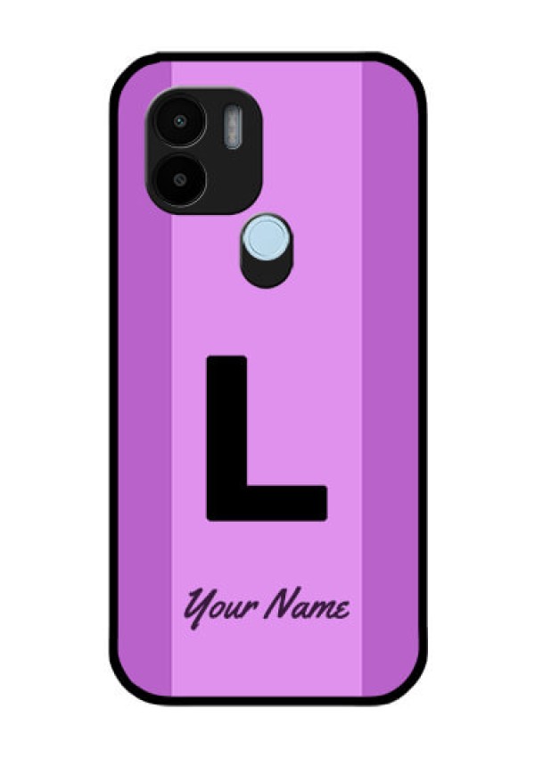 Xiaomi Redmi A2 Plus Custom Glass Phone Case - Tricolor custom text Design
