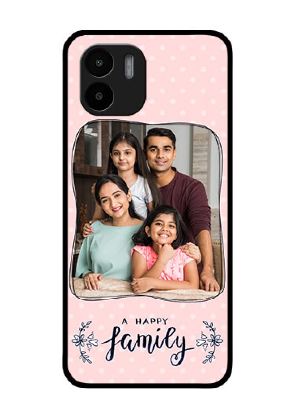 Xiaomi Redmi A2 Custom Glass Phone Case - Family with Dots Design