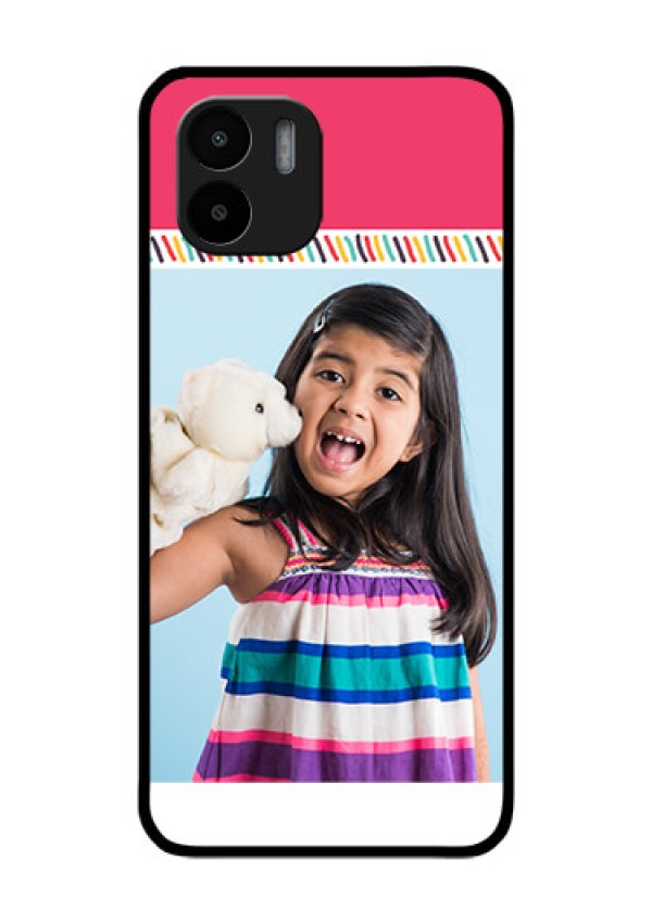 Xiaomi Redmi A2 Personalized Glass Phone Case - Line art design