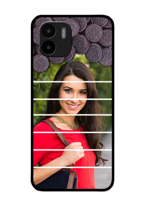 Xiaomi Redmi A2 Custom Glass Phone Case - with Oreo Biscuit Design
