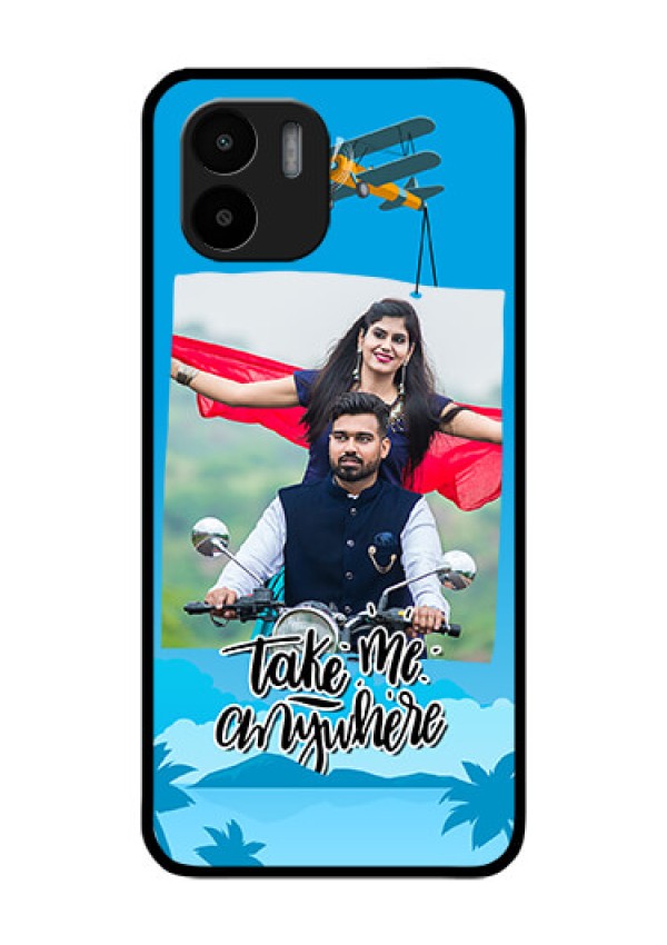 Xiaomi Redmi A2 Custom Glass Mobile Case - Traveller Design