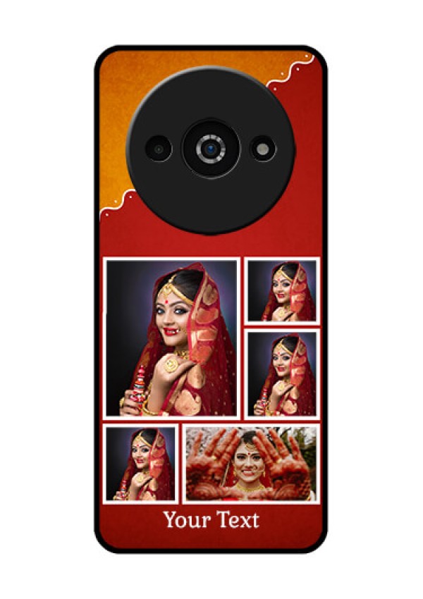 Xiaomi Redmi A3 Custom Glass Phone Case - Wedding Pic Upload Design