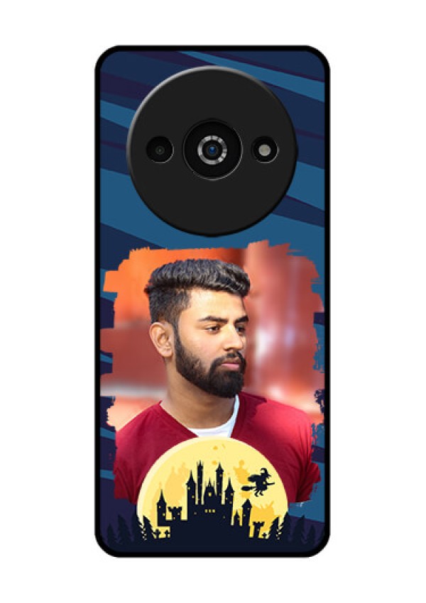 Xiaomi Redmi A3 Custom Glass Phone Case - Halloween Witch Design