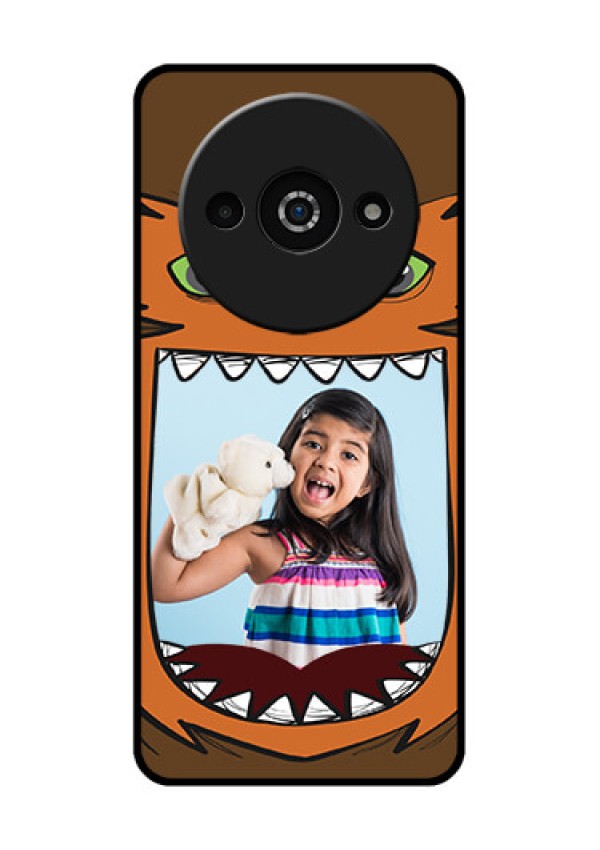 Xiaomi Redmi A3 Custom Glass Phone Case - Owl Monster Back Case Design