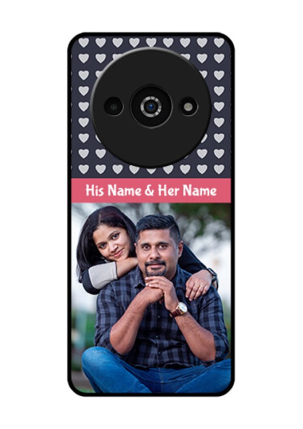 Redmi A3X Custom Glass Phone Case - Love Symbols Design